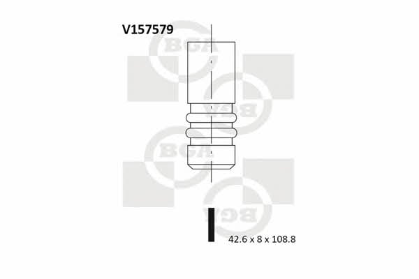 BGA V157579 Intake valve V157579: Buy near me in Poland at 2407.PL - Good price!