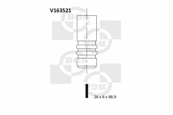 BGA V163521 Exhaust valve V163521: Buy near me in Poland at 2407.PL - Good price!