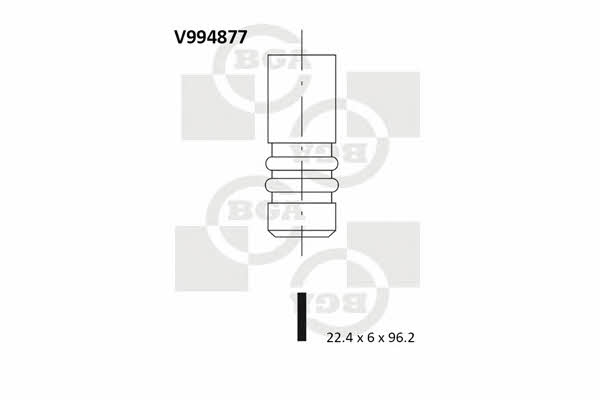 BGA V994877 Клапан выпускной V994877: Отличная цена - Купить в Польше на 2407.PL!