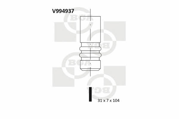 BGA V994937 Клапан впускной V994937: Купить в Польше - Отличная цена на 2407.PL!