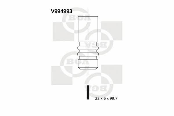 BGA V994993 Exhaust valve V994993: Buy near me in Poland at 2407.PL - Good price!