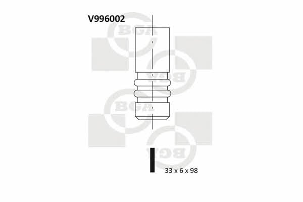 BGA V996002 Клапан впускной V996002: Отличная цена - Купить в Польше на 2407.PL!