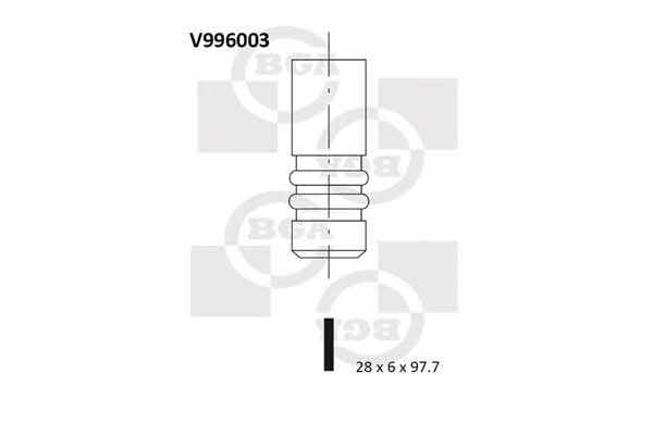 BGA V996003 Клапан випускний V996003: Купити у Польщі - Добра ціна на 2407.PL!