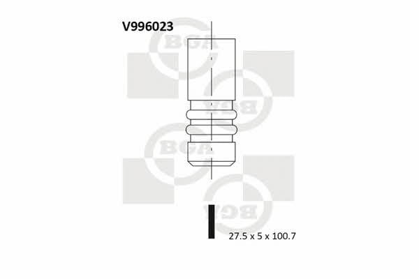 BGA V996023 Zawór wylotowy V996023: Atrakcyjna cena w Polsce na 2407.PL - Zamów teraz!