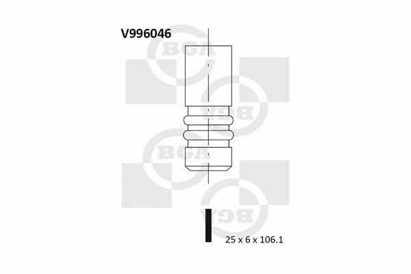 BGA V996046 Exhaust valve V996046: Buy near me in Poland at 2407.PL - Good price!