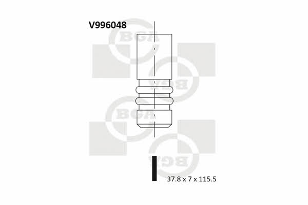 BGA V996048 Клапан выпускной V996048: Отличная цена - Купить в Польше на 2407.PL!