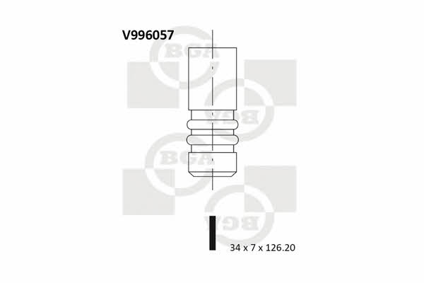 BGA V996057 Клапан впускной V996057: Отличная цена - Купить в Польше на 2407.PL!
