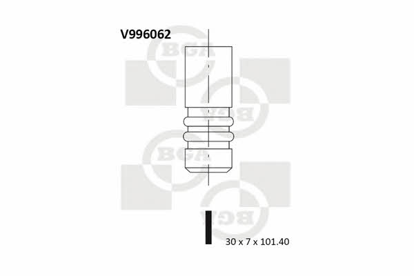 BGA V996062 Exhaust valve V996062: Buy near me in Poland at 2407.PL - Good price!