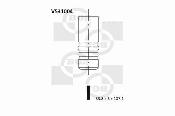BGA V531004 Exhaust valve V531004: Buy near me in Poland at 2407.PL - Good price!