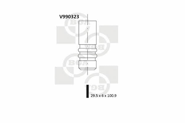 BGA V990323 Клапан впускний V990323: Приваблива ціна - Купити у Польщі на 2407.PL!