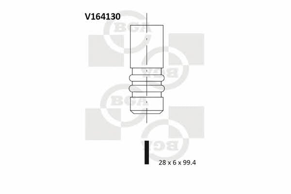 BGA V164130 Клапан впускной V164130: Отличная цена - Купить в Польше на 2407.PL!