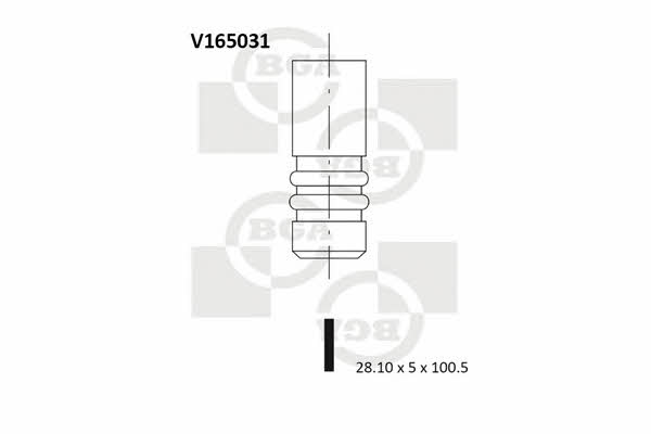 BGA V165031 Exhaust valve V165031: Buy near me in Poland at 2407.PL - Good price!