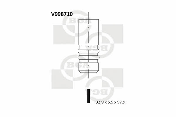BGA V998710 Клапан впускной V998710: Отличная цена - Купить в Польше на 2407.PL!