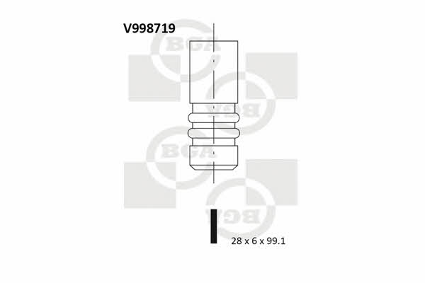 BGA V998719 Exhaust valve V998719: Buy near me in Poland at 2407.PL - Good price!