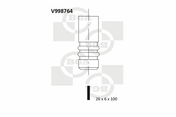 BGA V998764 Intake valve V998764: Buy near me at 2407.PL in Poland at an Affordable price!