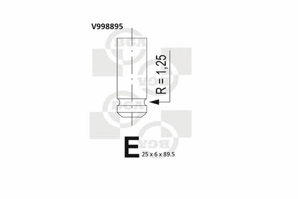 BGA V998895 Клапан выпускной V998895: Купить в Польше - Отличная цена на 2407.PL!