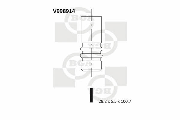 BGA V998914 Einlassventil V998914: Bestellen Sie in Polen zu einem guten Preis bei 2407.PL!