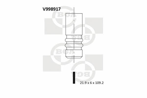 BGA V998917 Клапан выпускной V998917: Отличная цена - Купить в Польше на 2407.PL!