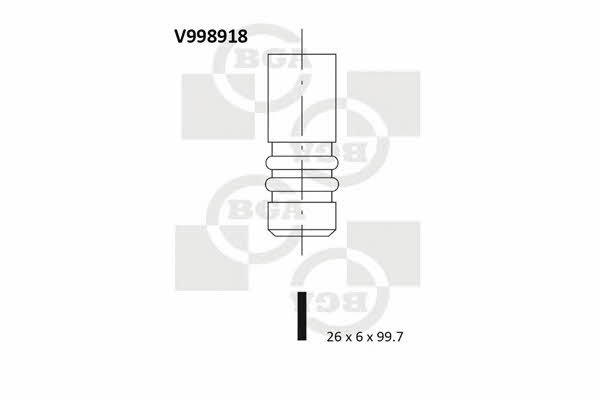 BGA V998918 Клапан впускной V998918: Отличная цена - Купить в Польше на 2407.PL!