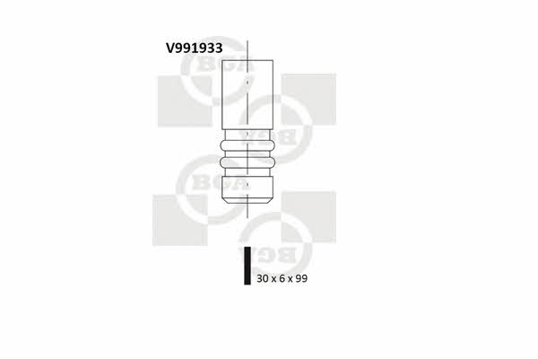 BGA V991933 Intake valve V991933: Buy near me in Poland at 2407.PL - Good price!