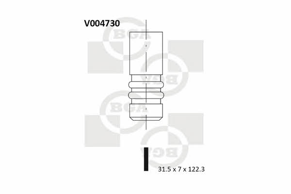 BGA V004730 Zawór wylotowy V004730: Dobra cena w Polsce na 2407.PL - Kup Teraz!