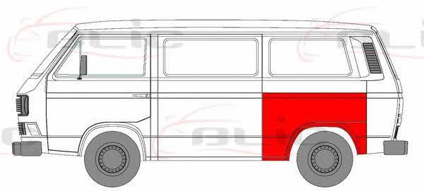 Blic 6504-01-9557531P Błotnik tylny 6504019557531P: Dobra cena w Polsce na 2407.PL - Kup Teraz!