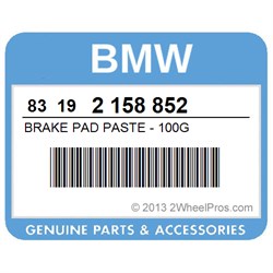 BMW 83 19 2 158 852 Brake pad paste, 100 g 83192158852: Buy near me in Poland at 2407.PL - Good price!