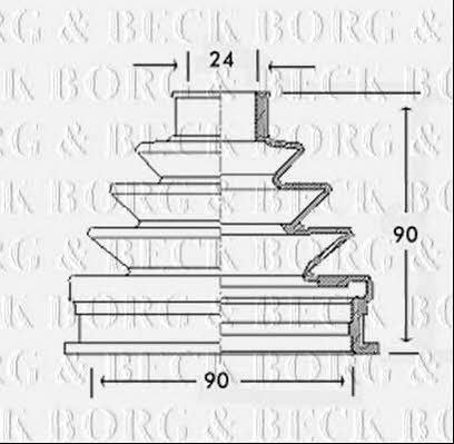 Borg & beck BCB2255 Osłona przeciwpyłowa wału napędowego BCB2255: Dobra cena w Polsce na 2407.PL - Kup Teraz!