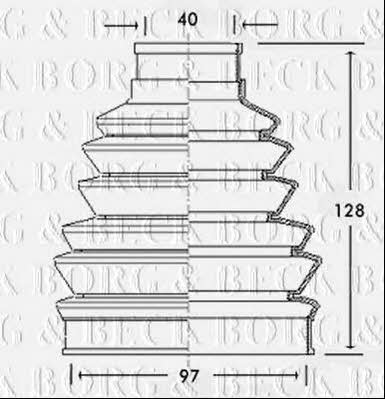 Borg & beck BCB2282 Пыльник приводного вала BCB2282: Отличная цена - Купить в Польше на 2407.PL!