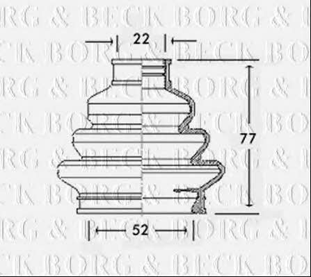 Borg & beck BCB2310 Faltenbalg, antriebswelle BCB2310: Kaufen Sie zu einem guten Preis in Polen bei 2407.PL!