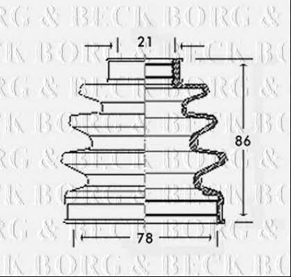 Borg & beck BCB2315 Faltenbalg, antriebswelle BCB2315: Kaufen Sie zu einem guten Preis in Polen bei 2407.PL!