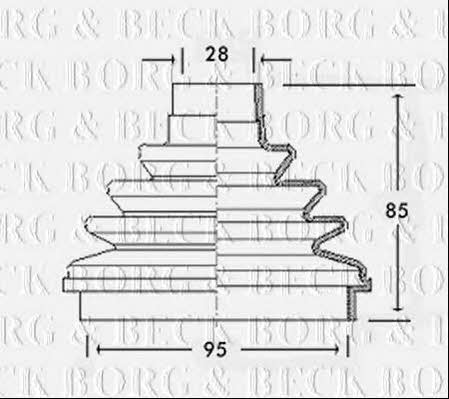 Borg & beck BCB2320 Пильник привідного валу BCB2320: Купити у Польщі - Добра ціна на 2407.PL!