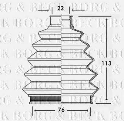 Borg & beck BCB2335 Faltenbalg, antriebswelle BCB2335: Kaufen Sie zu einem guten Preis in Polen bei 2407.PL!