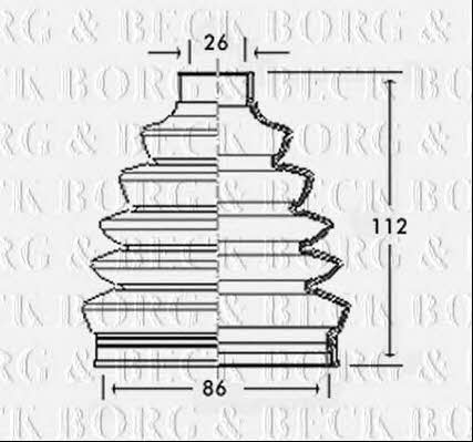 Borg & beck BCB2350 Faltenbalg, antriebswelle BCB2350: Kaufen Sie zu einem guten Preis in Polen bei 2407.PL!