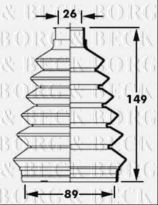 Borg & beck BCB2367 Bellow, driveshaft BCB2367: Buy near me in Poland at 2407.PL - Good price!