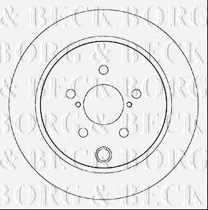 Borg & beck BBD5345 Rear brake disc, non-ventilated BBD5345: Buy near me in Poland at 2407.PL - Good price!