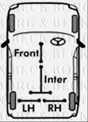 Borg & beck BKB2324 Parking brake cable left BKB2324: Buy near me in Poland at 2407.PL - Good price!