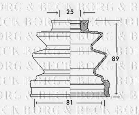 Borg & beck BCB2458 Пильник привідного валу BCB2458: Приваблива ціна - Купити у Польщі на 2407.PL!