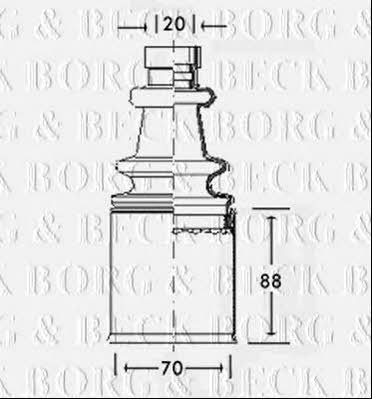 Borg & beck BCB2547 Пыльник приводного вала BCB2547: Отличная цена - Купить в Польше на 2407.PL!