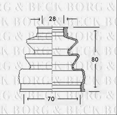 Borg & beck BCB2568 Пыльник приводного вала BCB2568: Отличная цена - Купить в Польше на 2407.PL!