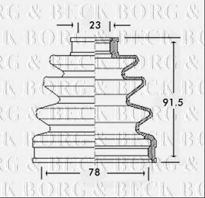 Borg & beck BCB2586 Bellow, driveshaft BCB2586: Buy near me in Poland at 2407.PL - Good price!