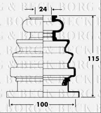 Borg & beck BCB2677 Пильник привідного валу BCB2677: Приваблива ціна - Купити у Польщі на 2407.PL!