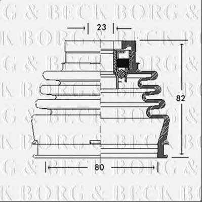 Borg & beck BCB2689 Пыльник приводного вала BCB2689: Отличная цена - Купить в Польше на 2407.PL!