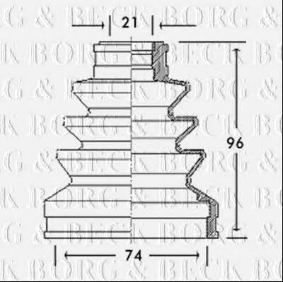 Borg & beck BCB2755 Пильник привідного валу BCB2755: Приваблива ціна - Купити у Польщі на 2407.PL!