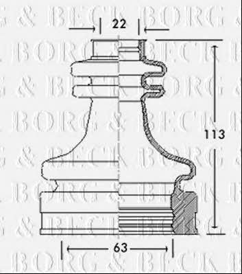 Borg & beck BCB2770 Пильник привідного валу BCB2770: Приваблива ціна - Купити у Польщі на 2407.PL!