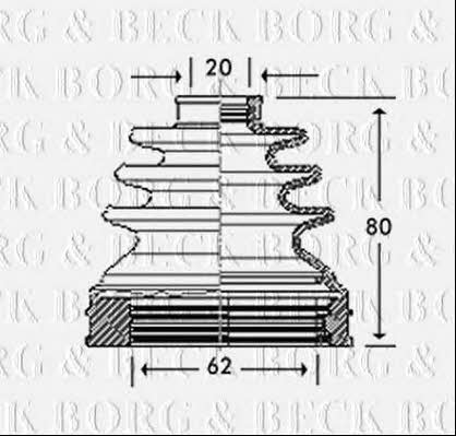 Borg & beck BCB2786 Пильник привідного валу BCB2786: Приваблива ціна - Купити у Польщі на 2407.PL!