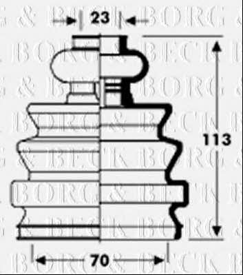 Borg & beck BCB2794 Пыльник приводного вала BCB2794: Отличная цена - Купить в Польше на 2407.PL!