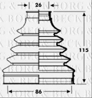 Borg & beck BCB2799 Пильник привідного валу BCB2799: Купити у Польщі - Добра ціна на 2407.PL!