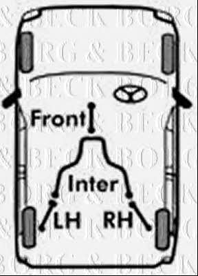 Borg & beck BKB2268 Cable Pull, parking brake BKB2268: Buy near me in Poland at 2407.PL - Good price!