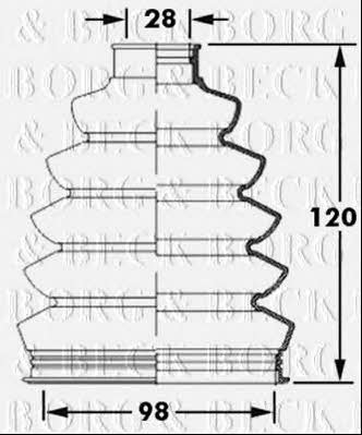 Borg & beck BCB2394 Пыльник приводного вала BCB2394: Отличная цена - Купить в Польше на 2407.PL!